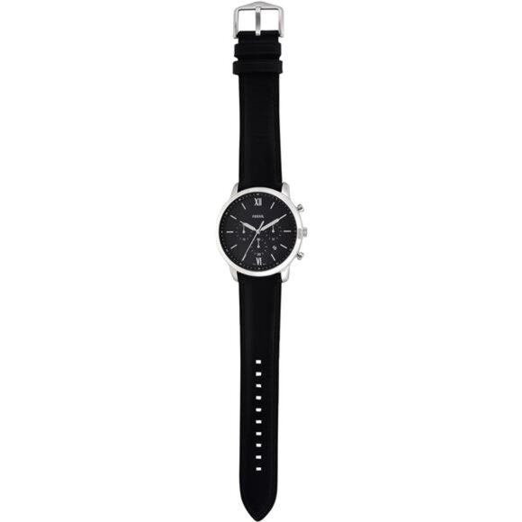 Men's Chronograph Watch with Stainless Steel Bracelet or Genuine Leather Band - Picture 3 of 7